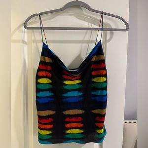 Alice + Olivia Rainbow Tank Top